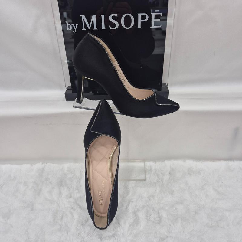 By 女性 ビーズ装飾 ハイヒール 112HT331SS007 BLACK 3 JJ