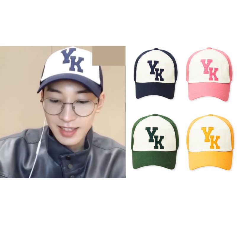 SEVENTEEN ウォンウ着用】YKaplique two tone ball cap ワイケイ