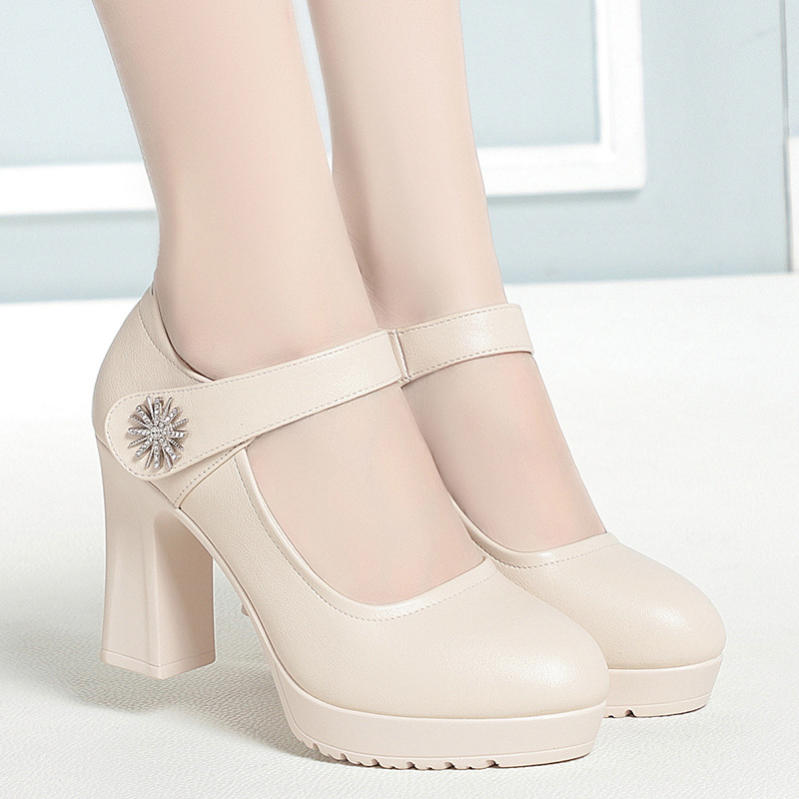 1000円OFFクーポン 厚底 6/9cmヒール パンプス 靴 レディース 11センチ ヒール チャンキーヒール ハイヒール 痛くない 黒 厚底パンプス 春 歩きやすい 脱げない 結婚式 幅広 甲高