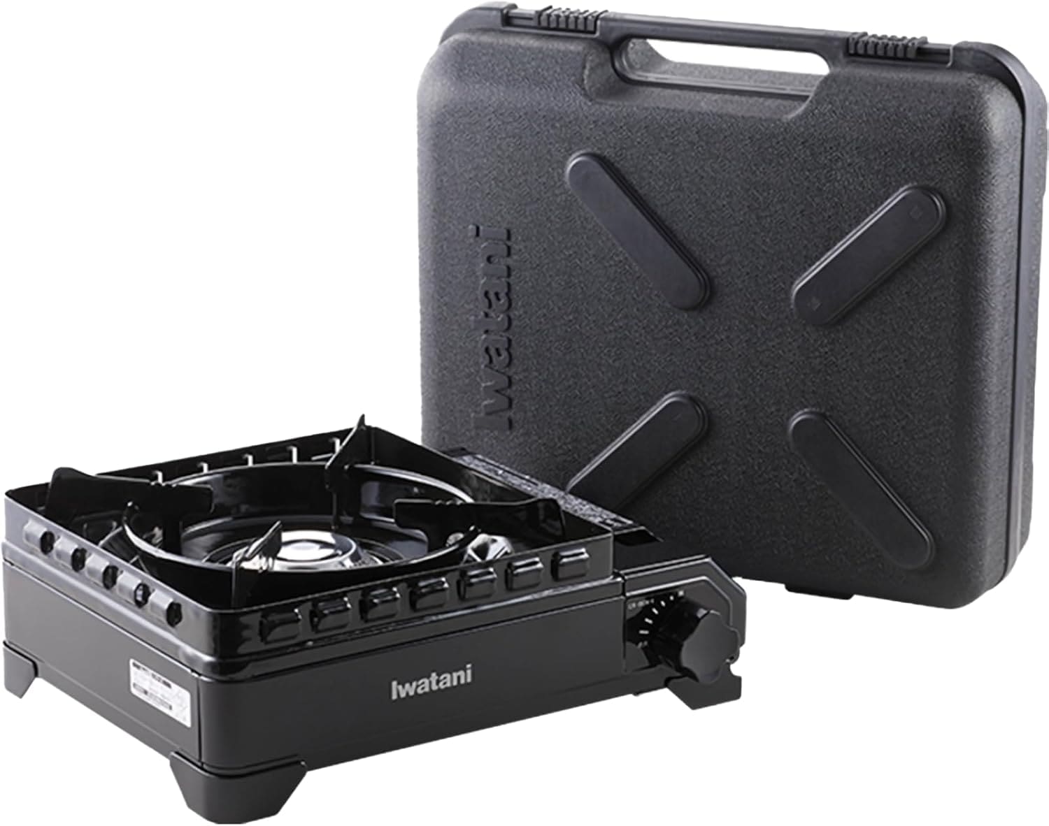 イワタニ Iwatani 岩谷 カセットコンロ カセットフー タフまる ケース付き キャンプ アウトドア BBQコンロ 停電対策 ブラック 日本製 CB-ODX-1-BK