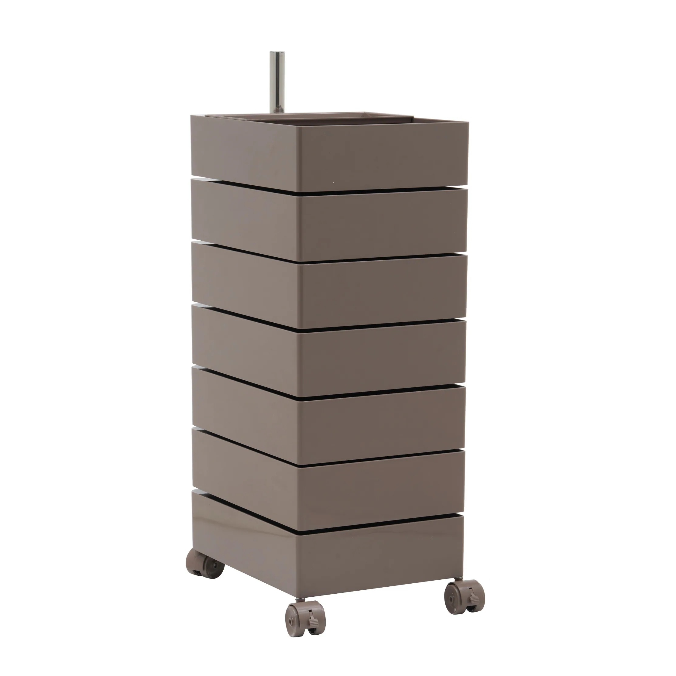 【国内発送I】450【チョコ・7段】ワゴン キャスター付き ブレーキ付き おしゃれ 7段トレイ キッチンワゴン 回転式 収納 ベビーワゴン キッチン収納 ラック サイドワゴン キッチン ドレッサー キ