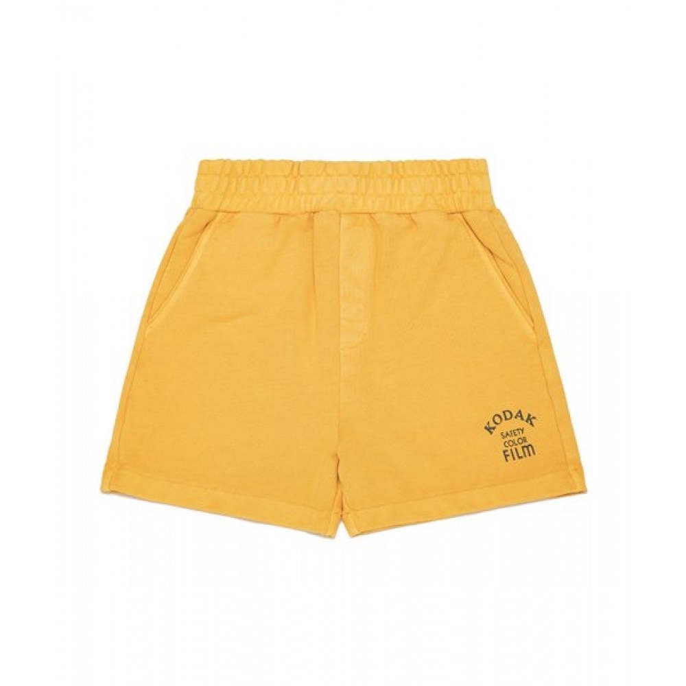 KODAK (コダック) シネコダックピグメントダイイングズリショーツウィメンズマスタード