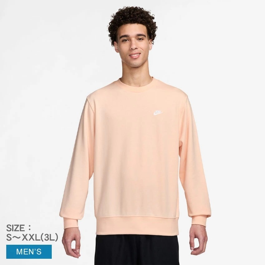 クラブ FT L／S クルー FN3889 メンズ ウェア ウエア トレーナー トップス ブランド ロゴ 刺繍 刺しゅう スポーティ カジュアル シンプル クルーネック 長袖