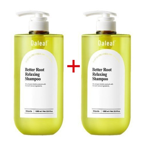 [1+1]クロレラベタールートリラクシングシャンプー 1000mlX2個 大容量/頭皮ケア 毛根強化 毛根ケア