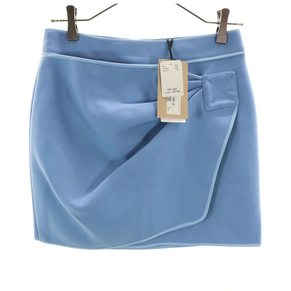 未使用 ヌメロ ヴェントゥーノ ウールブレンド ミニスカート 38 ブルーパープル N21 レディース