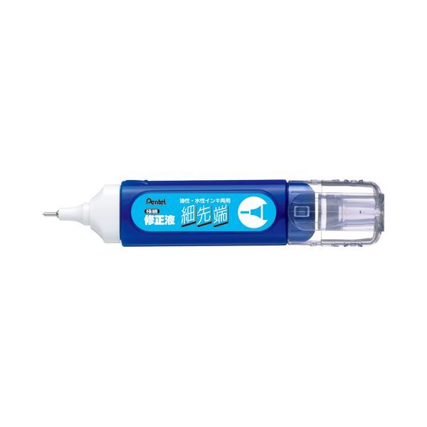 （まとめ） 修正液 細先端 油性/水性インキ両用 ZL31-WK 1セット（10本） [x2セット]