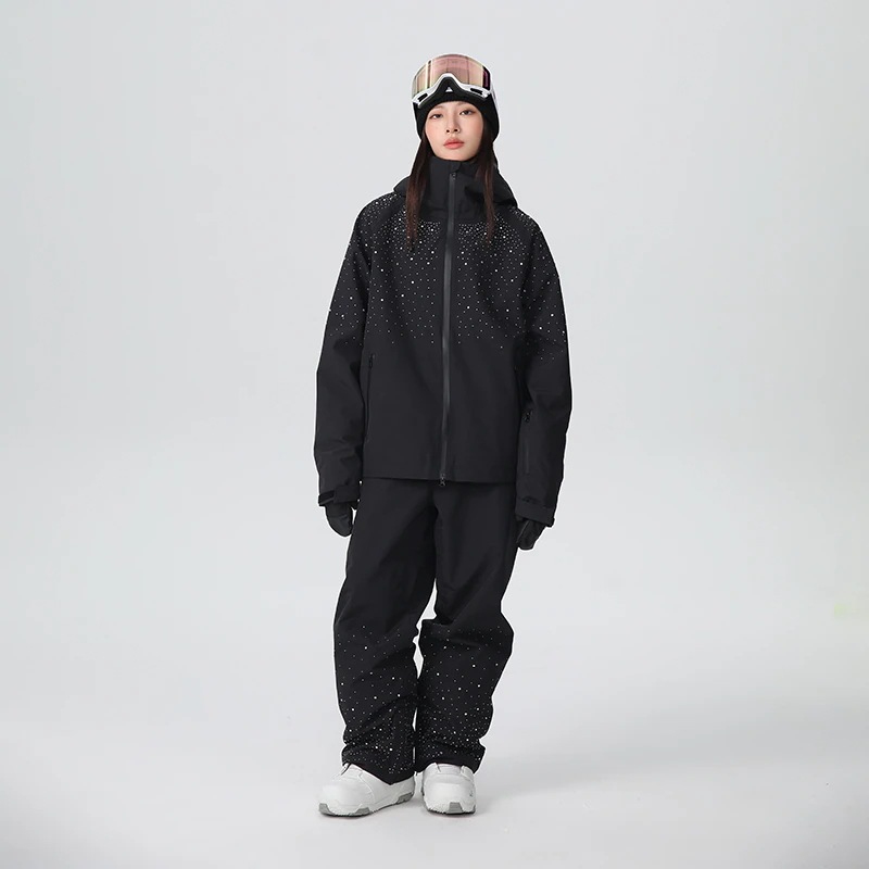 スノーボードウェア 2024 2025 上下セット ３L 防水35000 レディース メンズ ジャケット アウター パンツ スウェット スノボー スキーウェア スノボウェア 韓国風