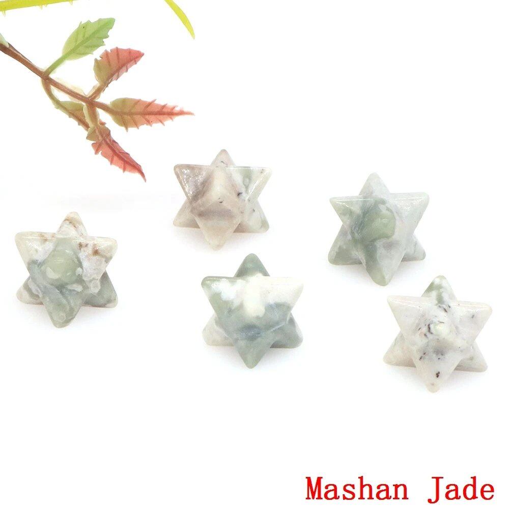 13mm メルカバスター 天然チャクラクォーツストーン クリスタル ウィッカ レイキヒーリング エネルギー ジェム プロテクション DIYジュエリー デコレーション 卸売 サイズ：40個入り 色_9