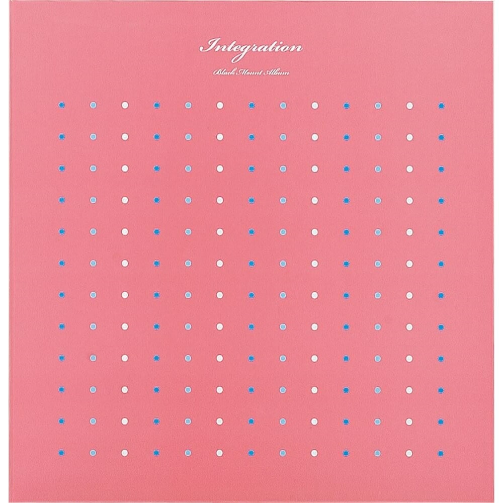 （まとめ買い）フエルアルバム Lサイズ 100年台紙（黒） インテグレーション ピンク LDH-1001-P [x3]