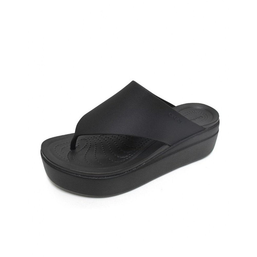 クロックスシューズクロックスブルックリンフリップトールウェッジビーチサンダル 208727-001