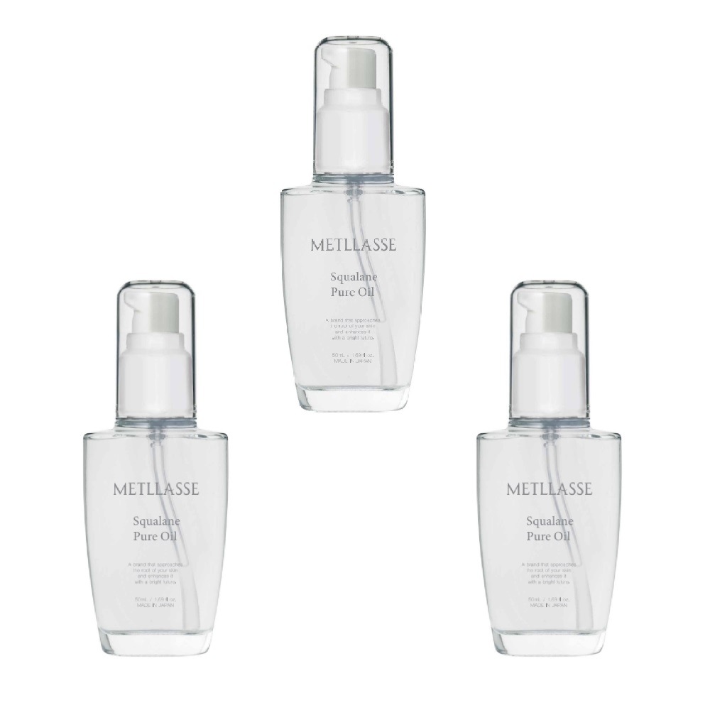 【35%OFF】メトラッセ スクワランピュアオイル 50mL×3