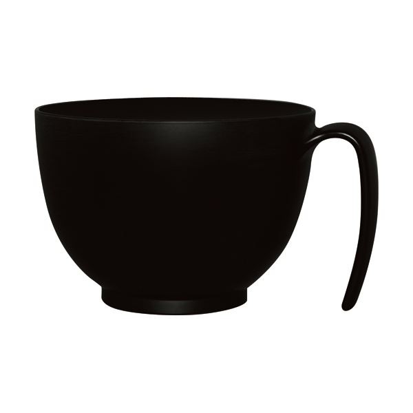 （まとめ）台和 取っ手付きどんぶり 黒 HS-N37 1個[x5セット]