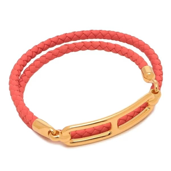 ブレスレット ルリ ダブル ドゥブルトゥール ローズテキサス レディース H071727F 0E レッド