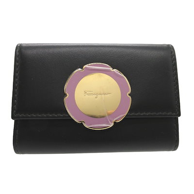 未使用　Salvatore Ferragamo ベージュキーケース フェラガモ キーケース レディース ガンチーニ ガナッシュ