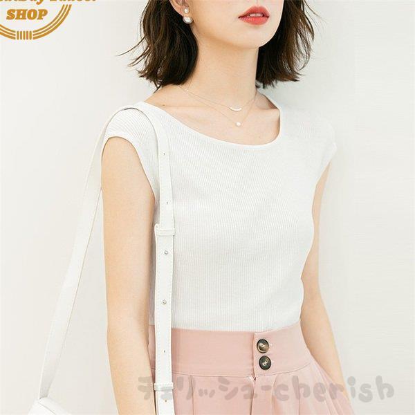 Tシャツ レディース 半袖 韓国風 夏新作 おしゃれ ニットトップス 丸首 カットソー 40代 きれいめ シンプル 無地 大きいサイズ 通勤 涼しい 着痩せ OL