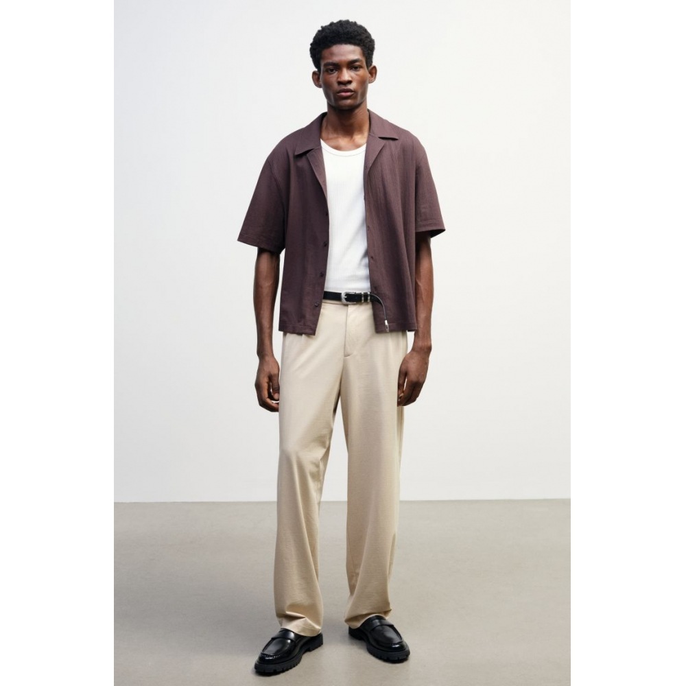 H&M リラックスフィットジャージーパンツライトベージュ