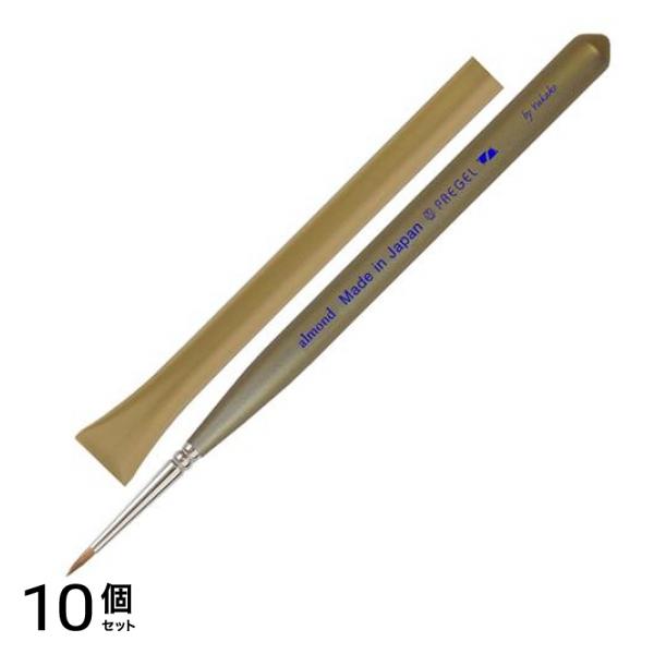 PREGEL SPIRIT(プリジェル スピリッツ) ネイルブラシ アート用筆 YUKAKO アーモンド 1本入 10個セット