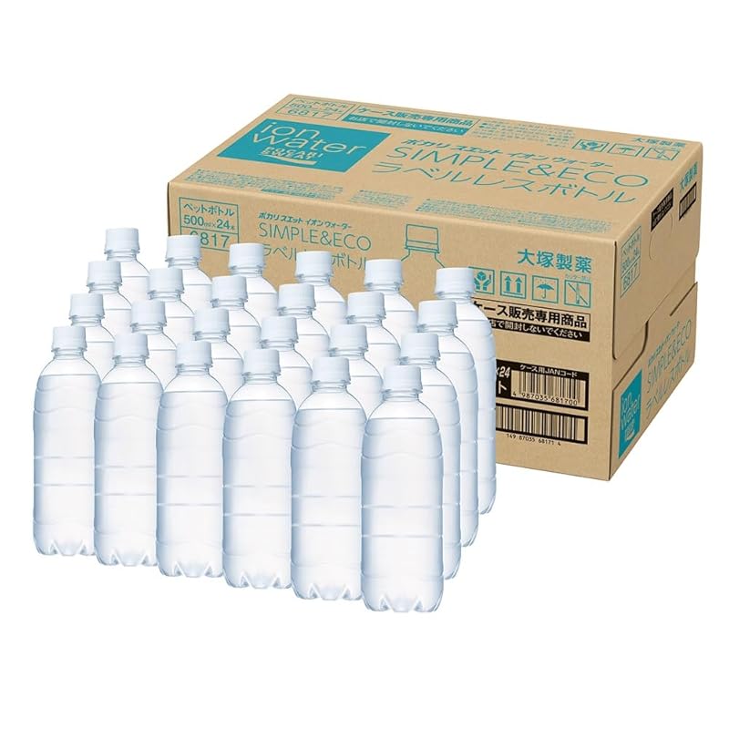 大塚製薬 ポカリスエット イオンウォーター ラベルレス 500ml×24本