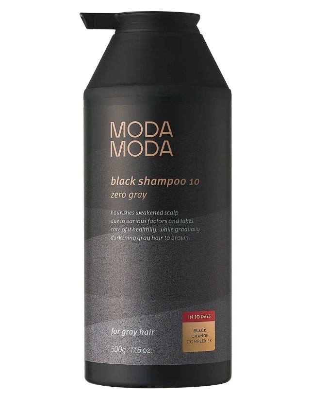 ゼログレー ブラックシャンプー 500g 白髪染めヘアカラー 白髪染めシャンプー カラーシャンプー 低刺激 頭皮ケア ヘアケア 男女兼用 正規品 大容量 韓国コスメ
