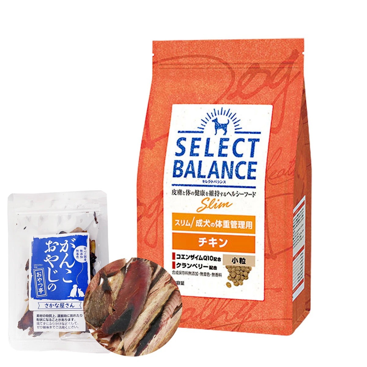 ドッグフード スリム チキン 小粒 3kg【お試し国産お魚厚削り15g付き】