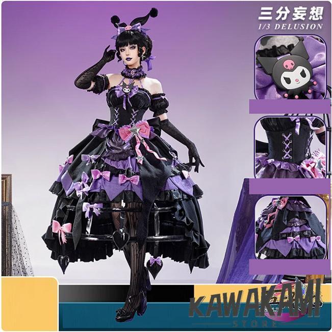 三分妄想　第五人格　コスプレ　血の女王×クロミ　サンリオコラボ　衣装　ウィッグ　靴　追加可