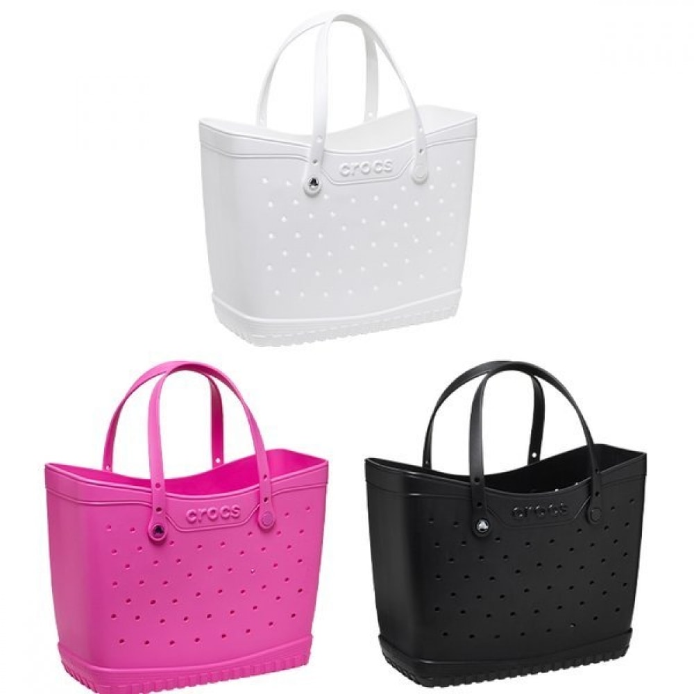 Qoo10 Crocs クロックスクラシックトートバッグ ミディ