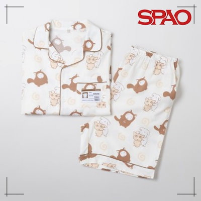 Qoo10] スパオ SPAO ガナディ 半袖 パジャマ(CR