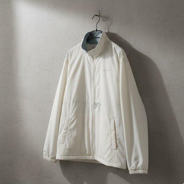 ユニ リバーシブル ルーズフィット フリース ジャケット QR123LJK11-IVY