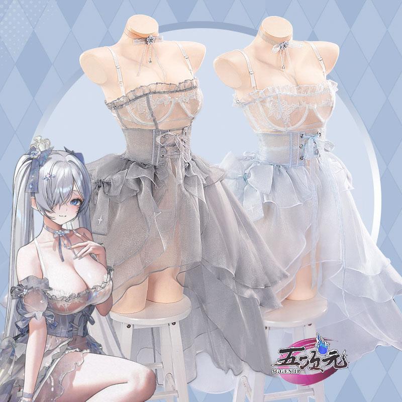 五次元　勝利の女神：NIKKE　ニケ　シンデレラ　ガラスのプリンセス　コスプレ衣装 　2色　ウィッグ　追加可