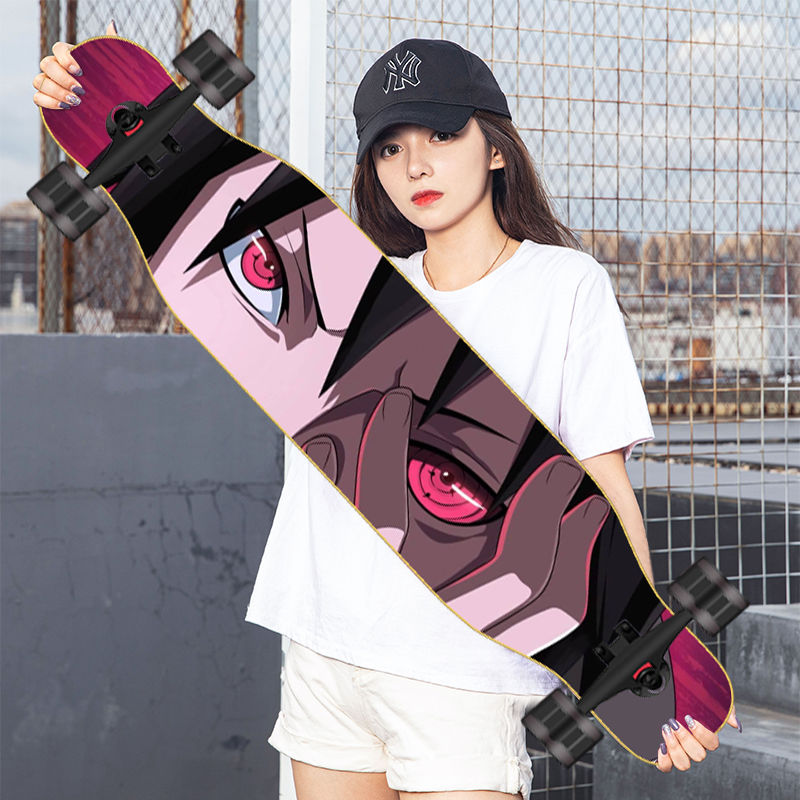 長板スケートボード成人青少年初心者男子女子道路舞板ブラシ街成人四輪スケートボード車 6,506円