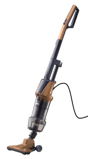 TWINBIRD(ツインバード) 掃除機 コード式 スティック ハンディクリーナー サイクロン式 自立可能 ラクステ パワフル吸引 2WAY ブラウンゴールド TC-5147G