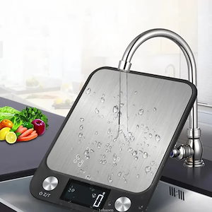 スマート電子デジタルキッチンスケール計量食品コーヒーバランスステンレス鋼デザイン調理およびベーキング15kg1g
