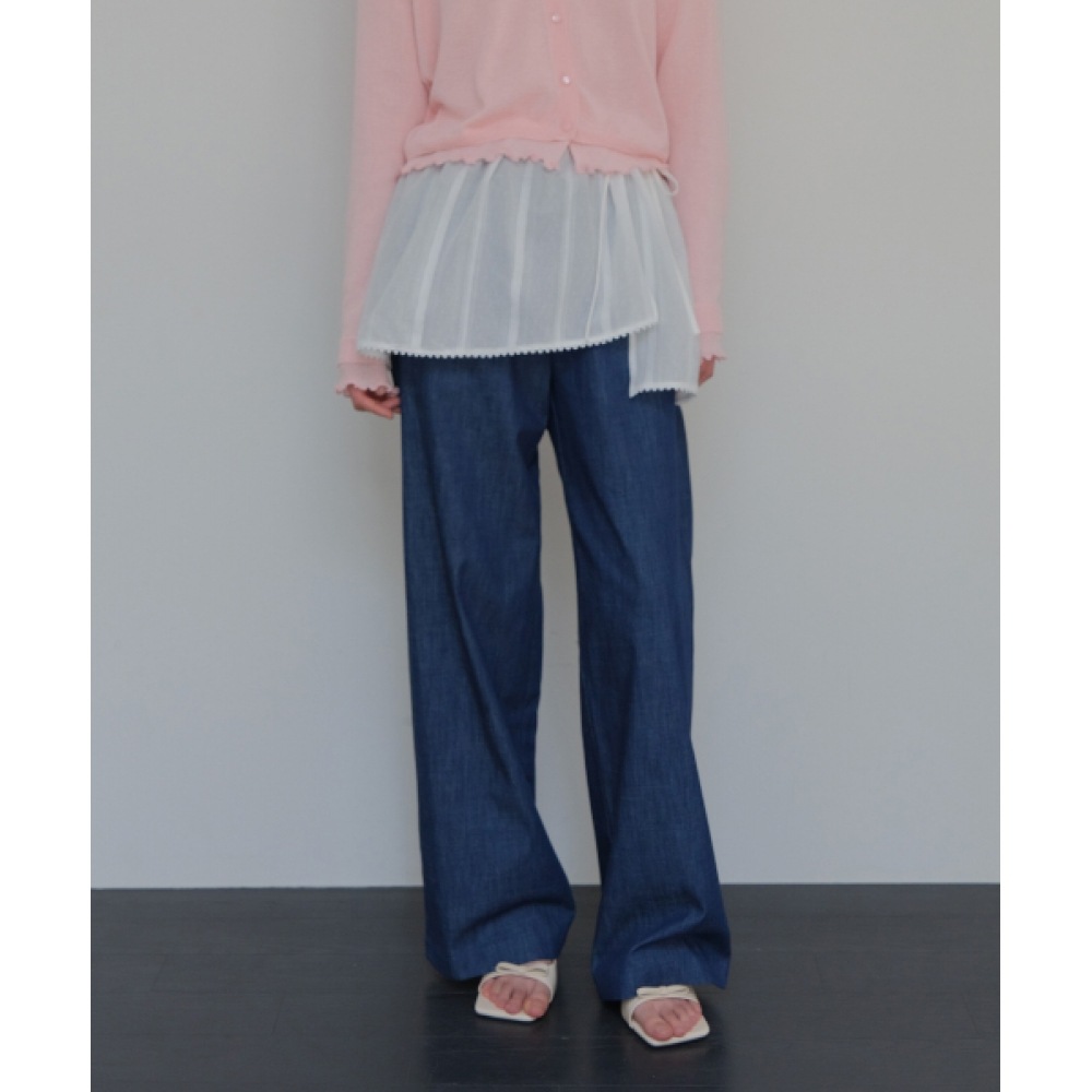 MOUI レイヤードラップスカートセット (O/WHITE)