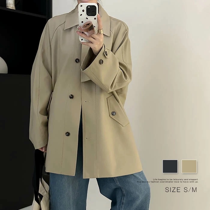 スプリングコート レディース 春 秋 コート きれいめ トレンチコート レディース ゆったり アウター 秋物 秋服 コート ジャケット 無地 大きいサイズ おしゃれ 秋コート 春コート きれいめ 体型
