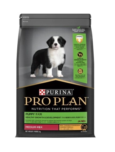 プロプラン 中型犬・大型犬 子犬用 子犬の健康的な成長と発達をサポート チキン 3kg