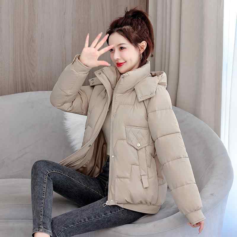 秋服 レディース ファッション オシャレ カワイイ シンプル 大人カワイイ 大きいサイズ ダウン ジャケット 厚手 暖かい スタイル カジュアル フード付き 冬 コート コットンコート
