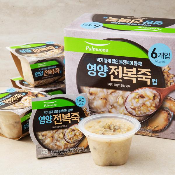 プルムウォン栄養アワビ粥カップ 풀무원 영양 전복죽 컵