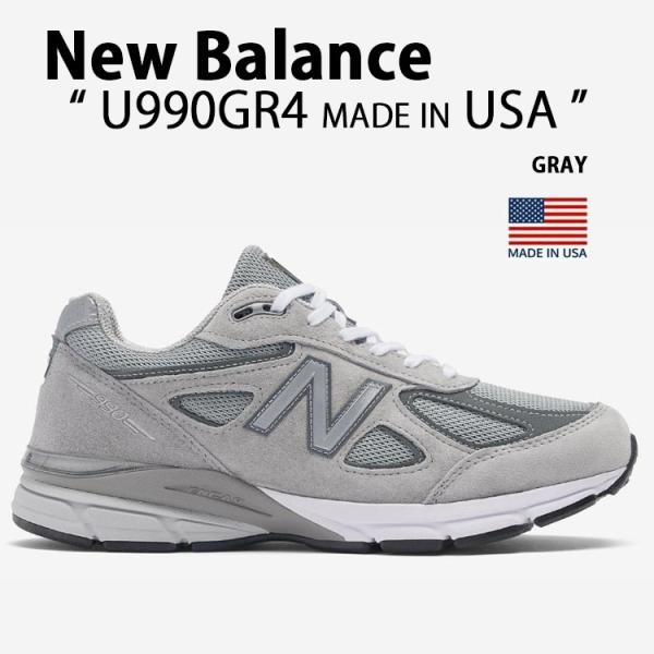 U990GR4 スニーカー MADE IN USA 990シリーズ シューズ スエード スウェード グレー メンズ レディース 男性用 女性用