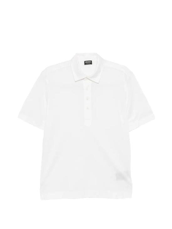 ERMENEGILDO ZEGNA Men Polo Shirts UH386A3 H774 N01 WHITE