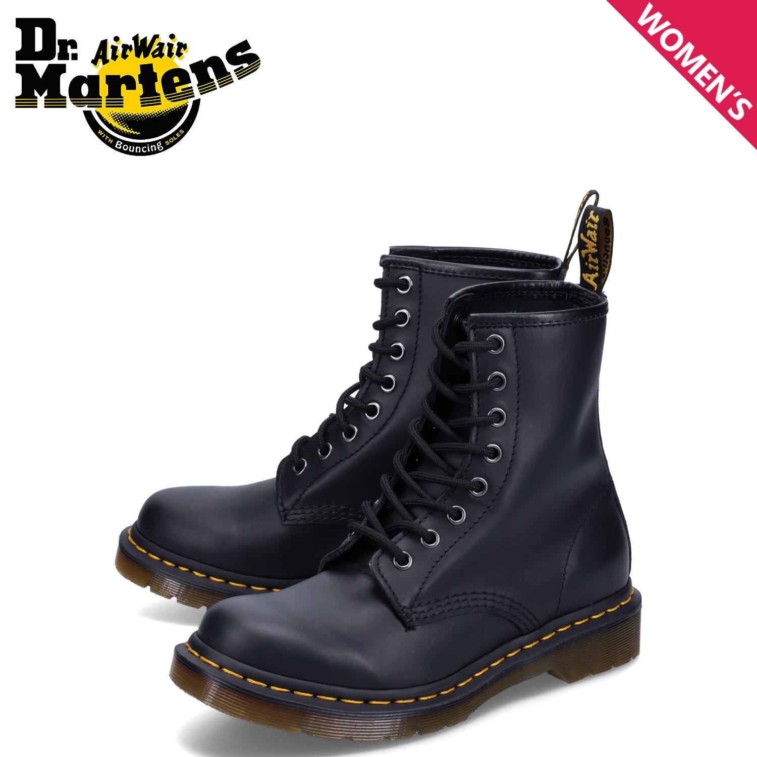 8ホール ブーツ レディース 1460 WOMENS LACE UP BOOTS ブラック 黒 11821002