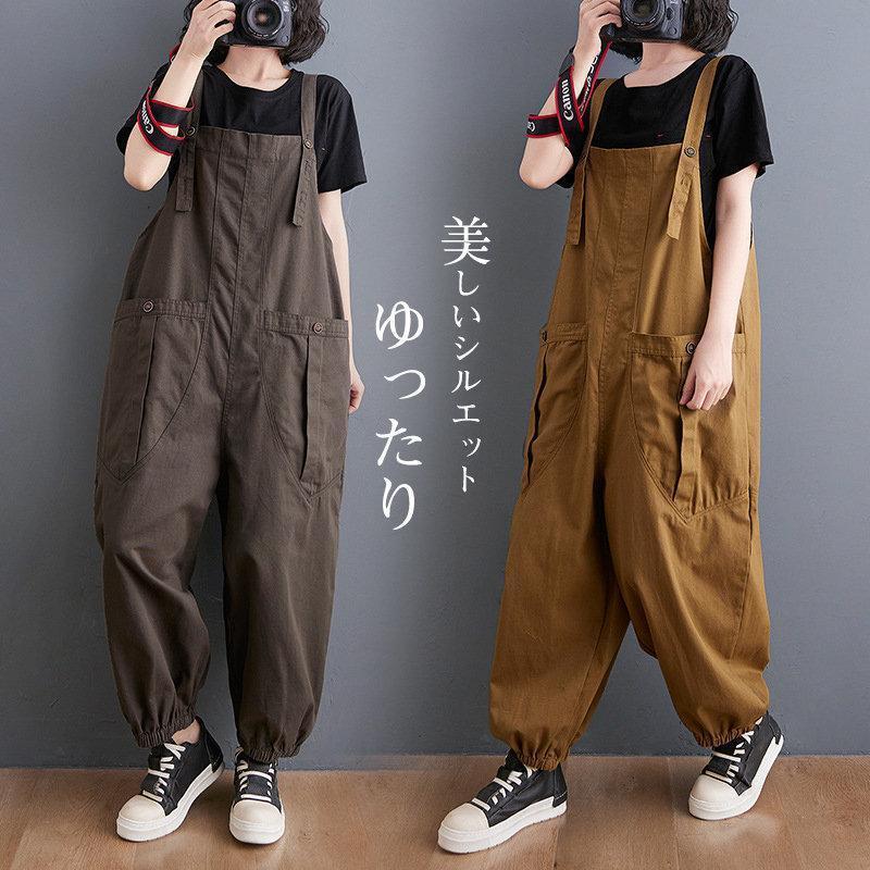 O円き おしゃれ2（個）ごとに11 オールインワン デニム ワークマン つなぎカジュアル ゆったり パンツ レディース オーバーオール デニム 【迅速な出荷】サロペット