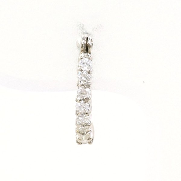 K18 18金 WG ホワイトゴールド ピアス(片耳) ダイヤ 0.10 ジュエリー 中古