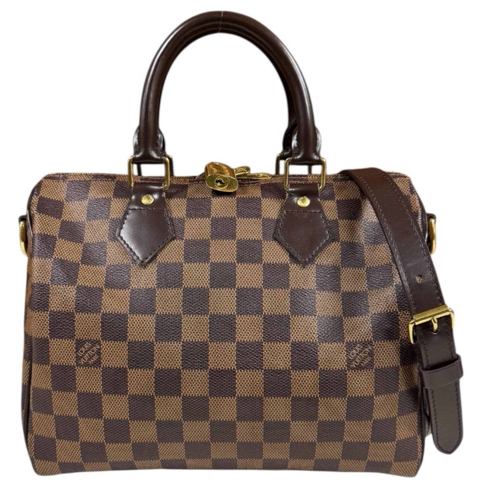 ルイヴィトン スピーディ25バンドリエール ダミエ ショルダーバッグ ダミエキャンバス N41181 ブラウン LOUIS VUITTON 中古