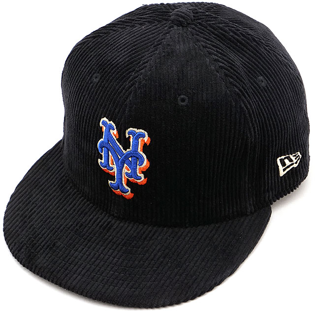 キャップ コーデュロイ ニューヨーク・メッツ [14307720] 59FIFTY メンズ・レディース 帽子 MLB ブラック