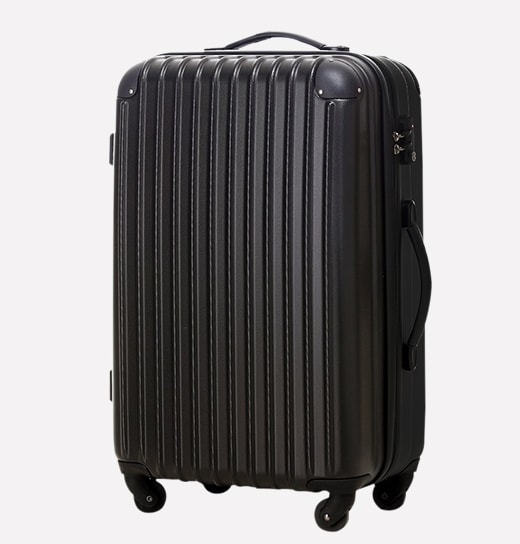 ブラック Mサイズ スーツケース キャリーバッグ キャリーケース 超軽量 TSAロック搭載 4日-7日 中型 1年間保証 SSサイズ TSAロック搭載 かわいい キャリーケース キャリーバッグ ケー