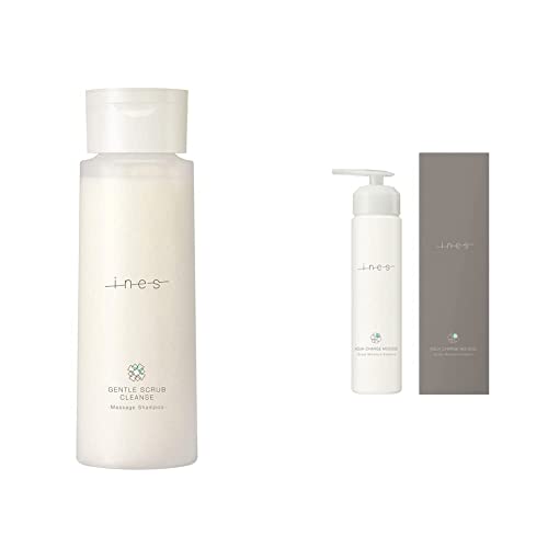 【2点セット】ines(イネス) ジェントル スクラブ クレンズ スクラブ マッサージ シャンプー 400g +アクア チャージ ムース 150g 6,065円