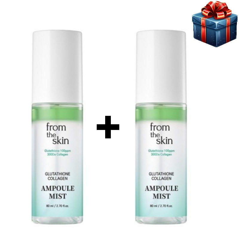 [大容量1+1]グルタチオン コラーゲン アンプル ミスト 80ml + 80ml 韓国コスメ 保湿 水分鎮静 弾力 ツヤツヤ シワ トーンアップ コラーゲン霧噴射