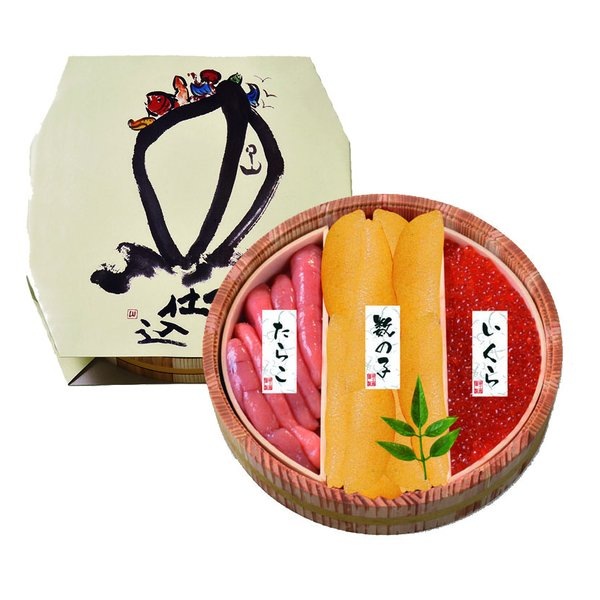 北の魚卵木樽詰3点セット 3種/各1パック/3パック入り ZOA116610152 7,680円