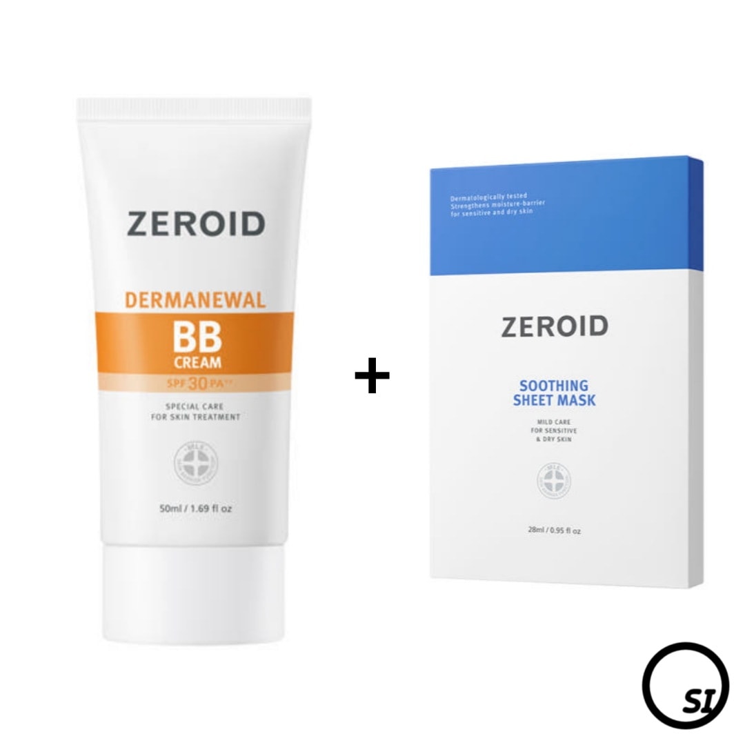 【SET】ザ·マニュエル BBクリーム 50ml(三重機能性) + スージングシート マスクパック 5枚