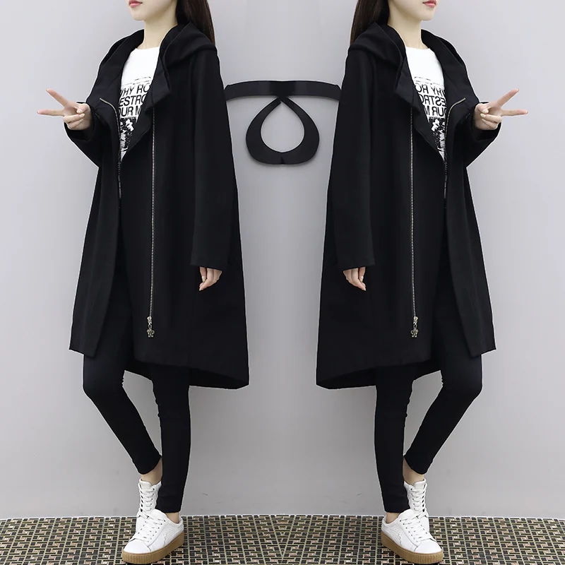 トレンチコート レディース スプリングコート 落ち感 フード付き ロングコート 春 コート